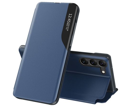 Hurtel   Eco Leather View Case for Samsung A05s with flap - blue