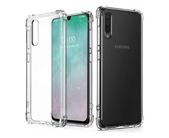 Fusion Anti Shock 1.5 mm Silikona Aizsargapvalks Priekš Samsung A715 Galaxy A71 Caurspīdīgs