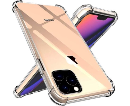 Fusion Anti Shock 1.5 mm Silikona Aizsargapvalks Priekš Apple iPhone 12 | 12 Pro Caurspīdīgs