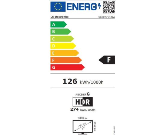 TV LG OLED77C42LA 77" evo C4 77''4K UHD OLED Televizors