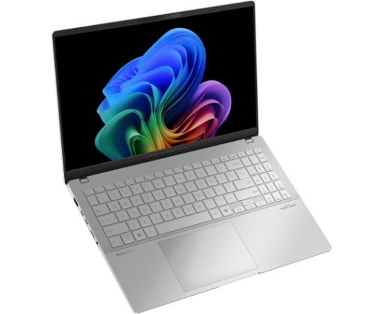 ASUS Vivobook S 15 OLED S5507QA-MA049W Snapdragon X Elite X1E 78 100 15.6" 3K 120Hz 600nits Glossy 32GB LPDDR5X SSD1TB Qualcomm Adreno NPU 45TOPs WLAN+BT Cam 70WHrs Win11 Cool Silver