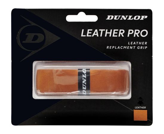 Tennis racket replacement grip DUNLOP Leather Pro 1-blister