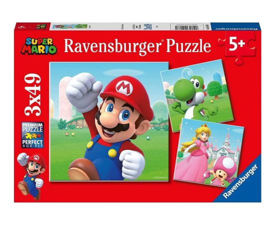 Ravensburger Puzzle Super Mario 3x49 - 05186