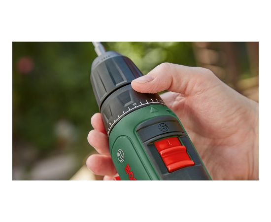 Bosch cordless drill/driver EasyDrill 18V-40 + SystemBox (green/black, Li-ion battery 1.5Ah, case, POWER FOR ALL ALLIANCE)