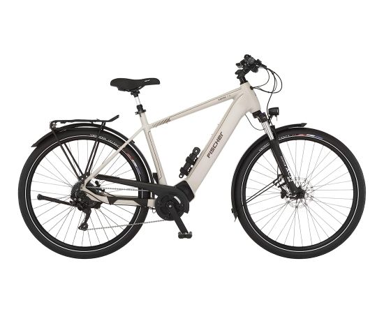 Fischer Die Fahrradmarke FISCHER Bicycle Viator 7.0i (2023), Pedelec (light grey, 28", 55 cm frame)