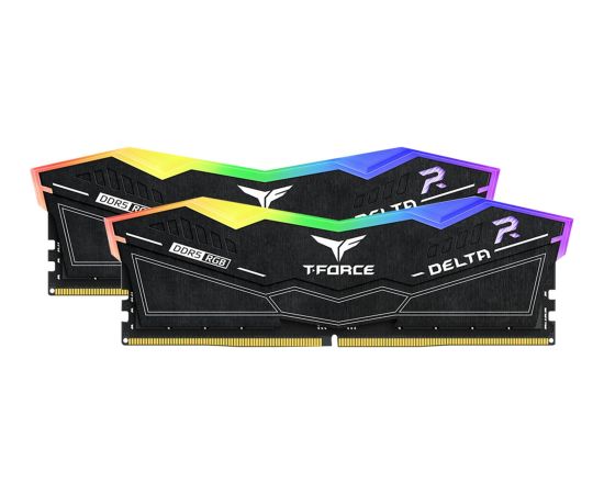 Team Group DDR5 64GB - 6000 - CL - 38 -  Dual-Kit - DIMM - FF3D564G6000HC38ADC01, Delta RGB, XMP, black