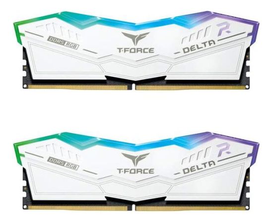 Team Group DDR5 - 32GB - 5200 - CL - 40 - Dual Kit, Memory (White, FF4D532G5200HC40CDC0, Delta RGB)