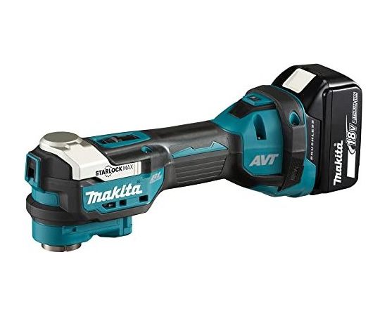 Makita cordless multifunction tool DTM52T1JX2, 18V (blue/black, Li-ion battery 5.0 Ah, MAKPAC)