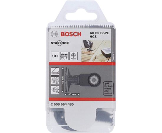 Bosch HCS plunge saw blade AII 65 BSPC Hardwood (10 pieces)