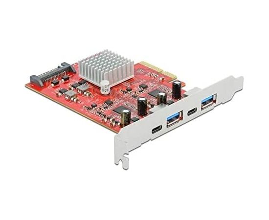 DeLOCK PCIe x4> SuperS USB + 2xUSB-A + USB-C USB 10 Gbps // Dual Channel