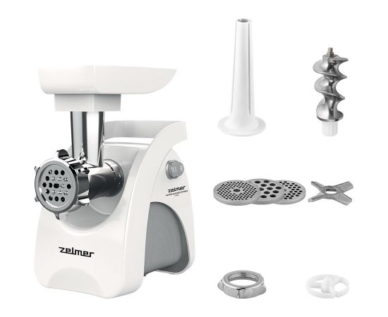 Zelmer ZMM9801B mincer 2200 W Stainless steel, White