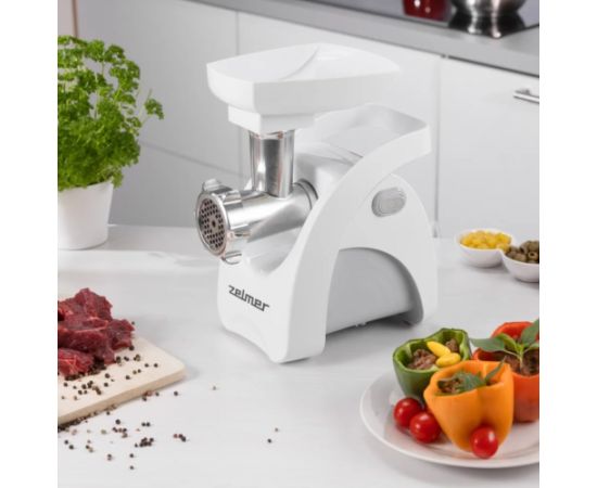 Zelmer ZMM9801B mincer 2200 W Stainless steel, White