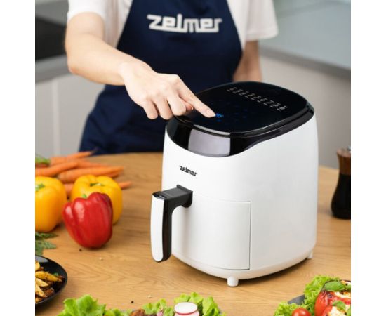 Zelmer ZAF3551W fryer Single 3.5 L Stand-alone 1200 W Low fat fryer Black, White