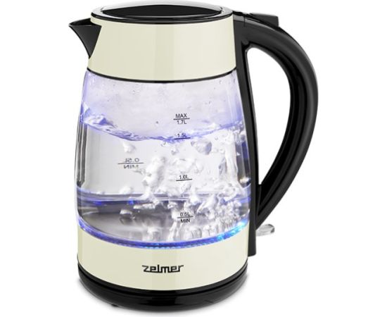 Zelmer ZCK8011I electric kettle 1.7 L 2200 W Black, Yellow