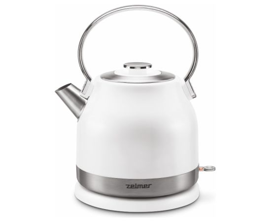 Zelmer ZCK7940 electric kettle 1.5 L 2200 W Stainless steel, White