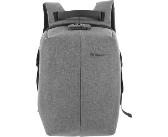 Tellur 15.6 Notebook Backpack Antitheft V2, USB Port, Gray