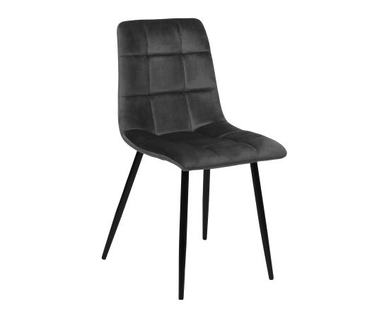 Chair CHILLI brownish gray velvet