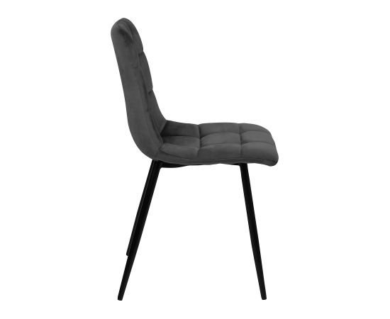 Chair CHILLI brownish gray velvet