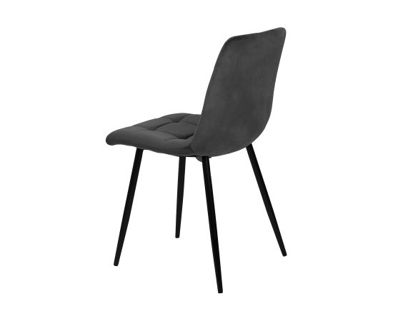 Chair CHILLI brownish gray velvet