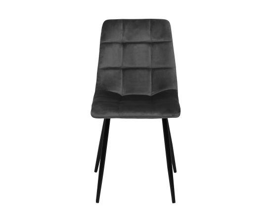 Chair CHILLI brownish gray velvet