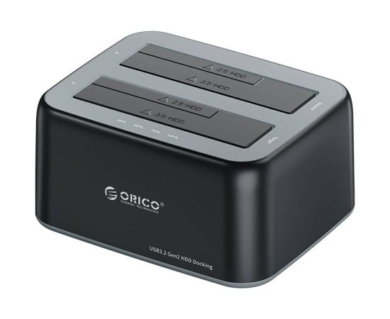 Orico docking station for 2.5" / 3.5" HDD / SSD, 5Gbps, USB-A to USB-B with cloning function (black)