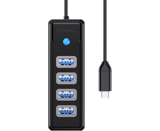 Orico HUB USB-C to 4x USB 3.0 5Gbps 0,15m Black