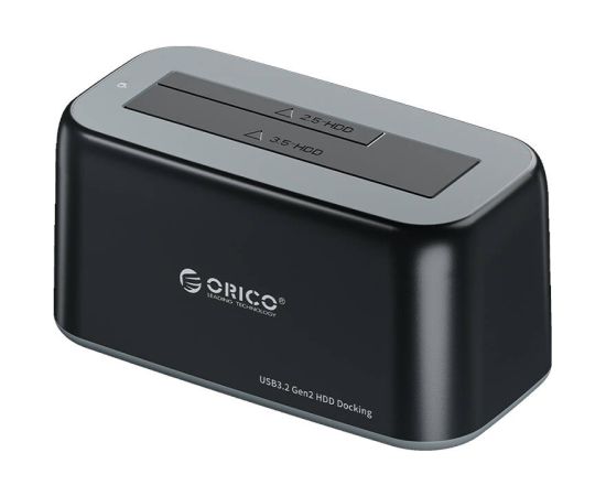 Orico docking station for 2.5 / 3.5" HDD / SSD, 5Gbps, USB-C to USB-C/A (black)