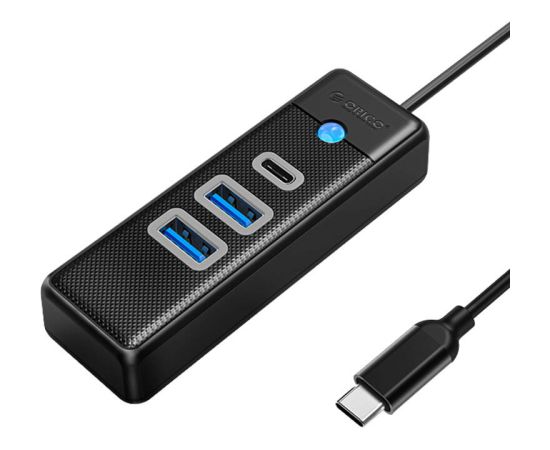 Orico Hub USB-C to 2x USB 3.0 + USB-C, 5 Gbps, 0.15m (Black)