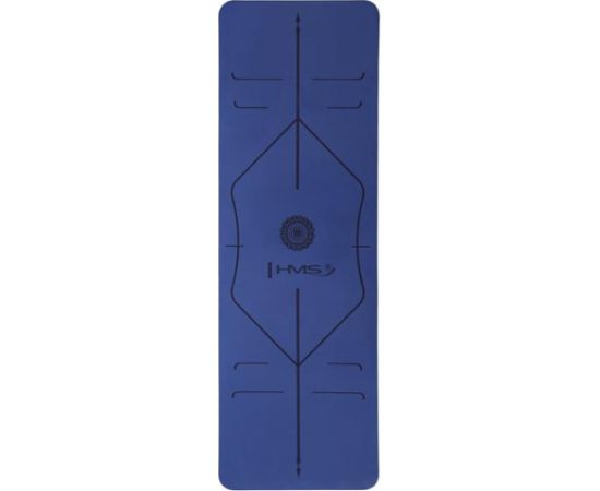 Jogas paklājiņš YM10 YOGA MAT TPE DARK BLUE HMS