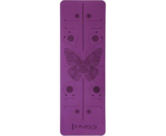 Jogas paklājiņš YM10 YOGA MAT TPE VIOLET HMS