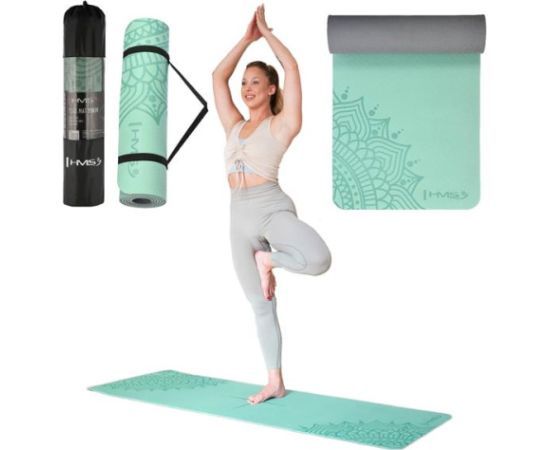 Jogas paklājiņš YM10 YOGA MAT TPE MINT HMS