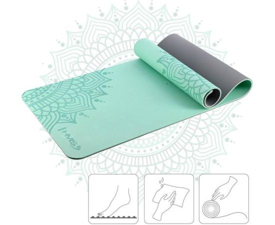 Jogas paklājiņš YM10 YOGA MAT TPE MINT HMS