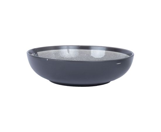 Plate RITA D19xH5cm, black/grey