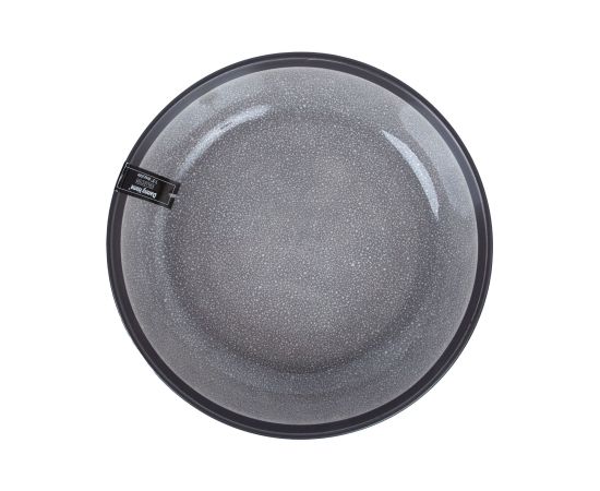 Plate RITA D19xH5cm, black/grey