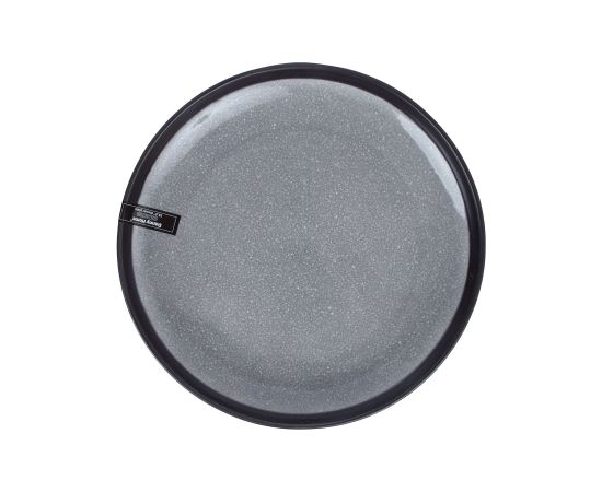 Plate RITA D26cm, black/grey