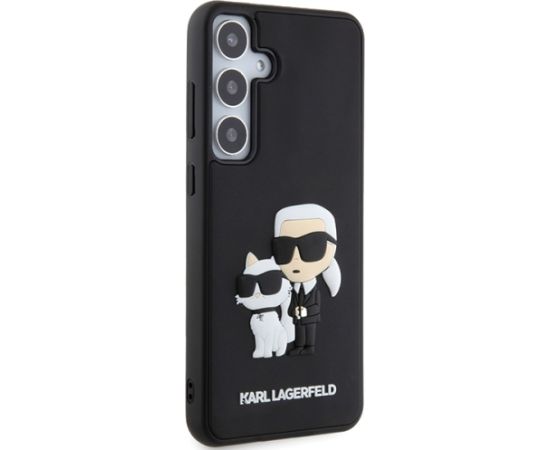 Original Pouch KARL LAGERFELD  hardcase 3D Rubber Karl&Choupette KLHCS24S3DRKCNK for Samsung Galaxy S24 black