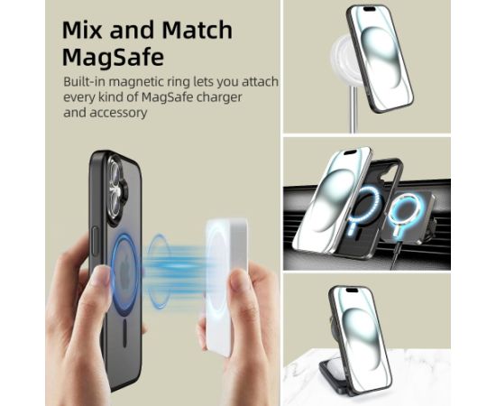 TECH-PROTECT MAGMAT MAGSAFE IPHONE 16 MATĒTS MELNS