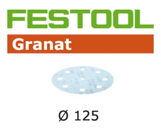 Festool Smilšpapīrs ekscentra slīpmašīnai Granat; 125 mm; P800; 50 gab.