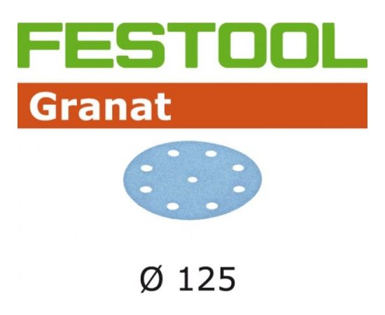 Festool Smilšpapīrs ekscentra slīpmašīnai Granat; 125 mm; P1200; 50 gab.