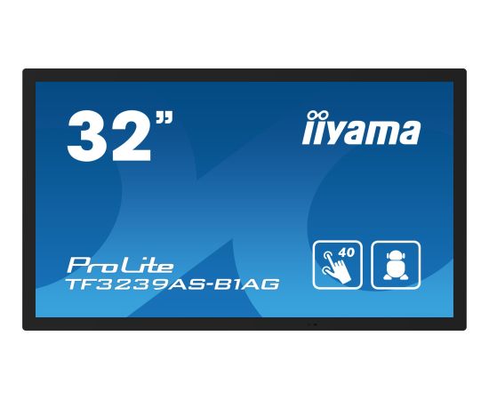 Monitor iiyama IIYAMA 80cm  (31,5") TF3239AS-B1AG 16:9 M-Touch 2xHDMI+DP