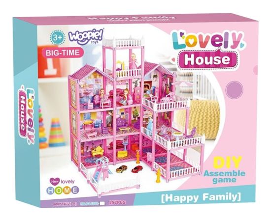 Woopie WOOPIE Mega Willa Domek dla Lalek LOVELY HOUSE 194 el.