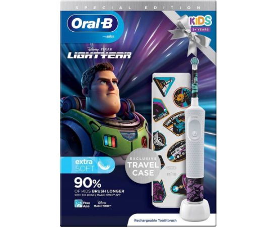 Szczoteczka Oral-B Oral-B Kids Szczoteczka elektryczna dla dzieci Lightyear D100 + etui