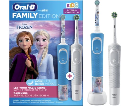 Szczoteczka Oral-B Vitality Kids D100 Frozen + D103 Niebieska