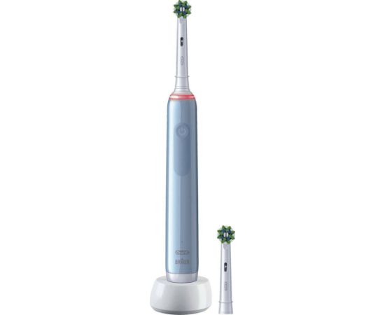 Szczoteczka Oral-B Szczoteczka rotacyjna Pro 3 3000 CrossAction Niebieska + końcówka