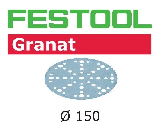 Smilšpapīrs ekscentra slīpmašīnai Festool STF 150 mm; 48; P800; GR; 50 gab.