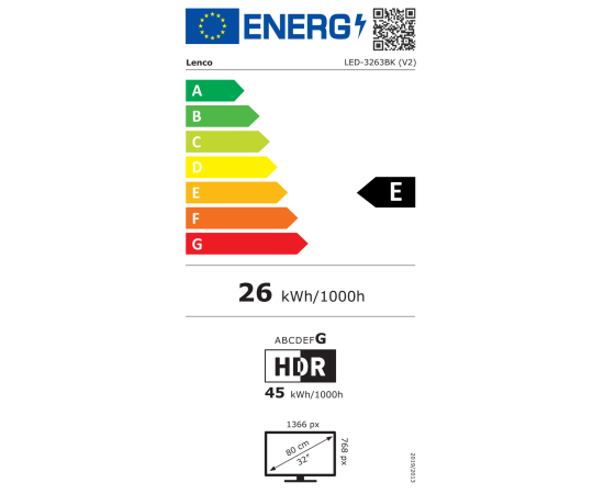 Телевизор Lenco LED-3263BK 32" Android-Smart-TV