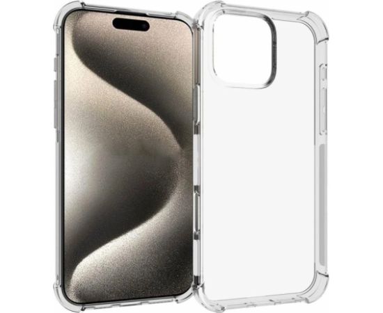 Fusion anti shock 1.5 mm silikona maciņš Apple iPhone 16 Pro Max caurspīdīgs