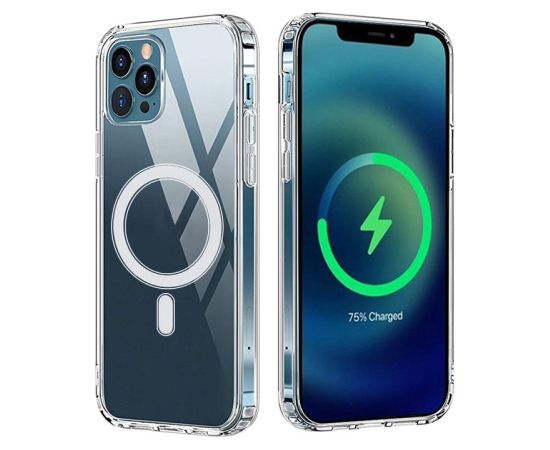 Mag anti shock силиконовый чехол Fusion 1.5 мм для Apple iPhone 16 Pro Max прозрачный