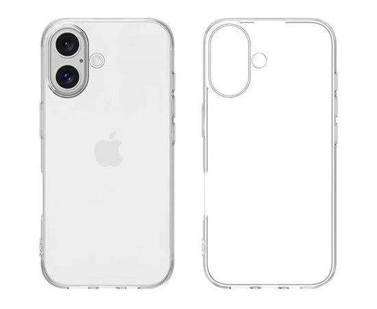 Fusion Ultra Back Case 2 mm прочный силиконовый чехол для Apple iPhone 16 Прозрачный