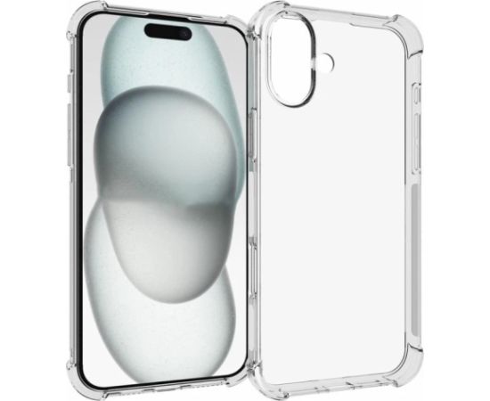 Fusion anti shock 1.5 mm silikona maciņš Apple iPhone 16 caurspīdīgs